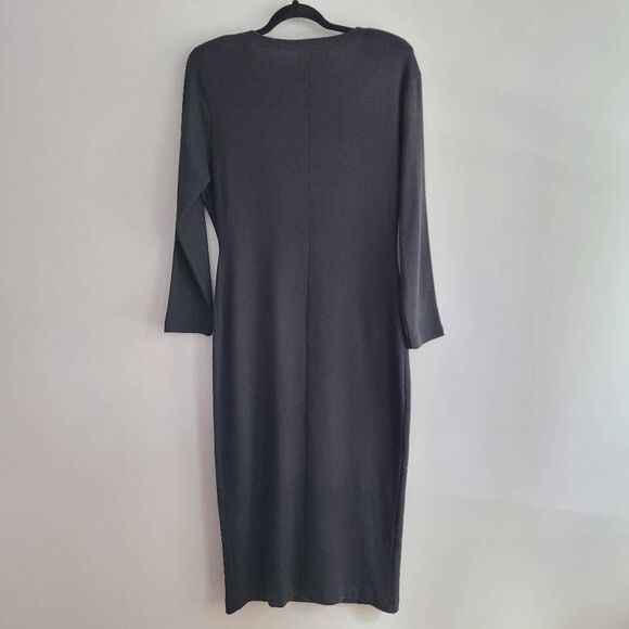 Vintage 90s wool blend maxi dress carol little brand size medium vampire goth - Picture 2 of 12